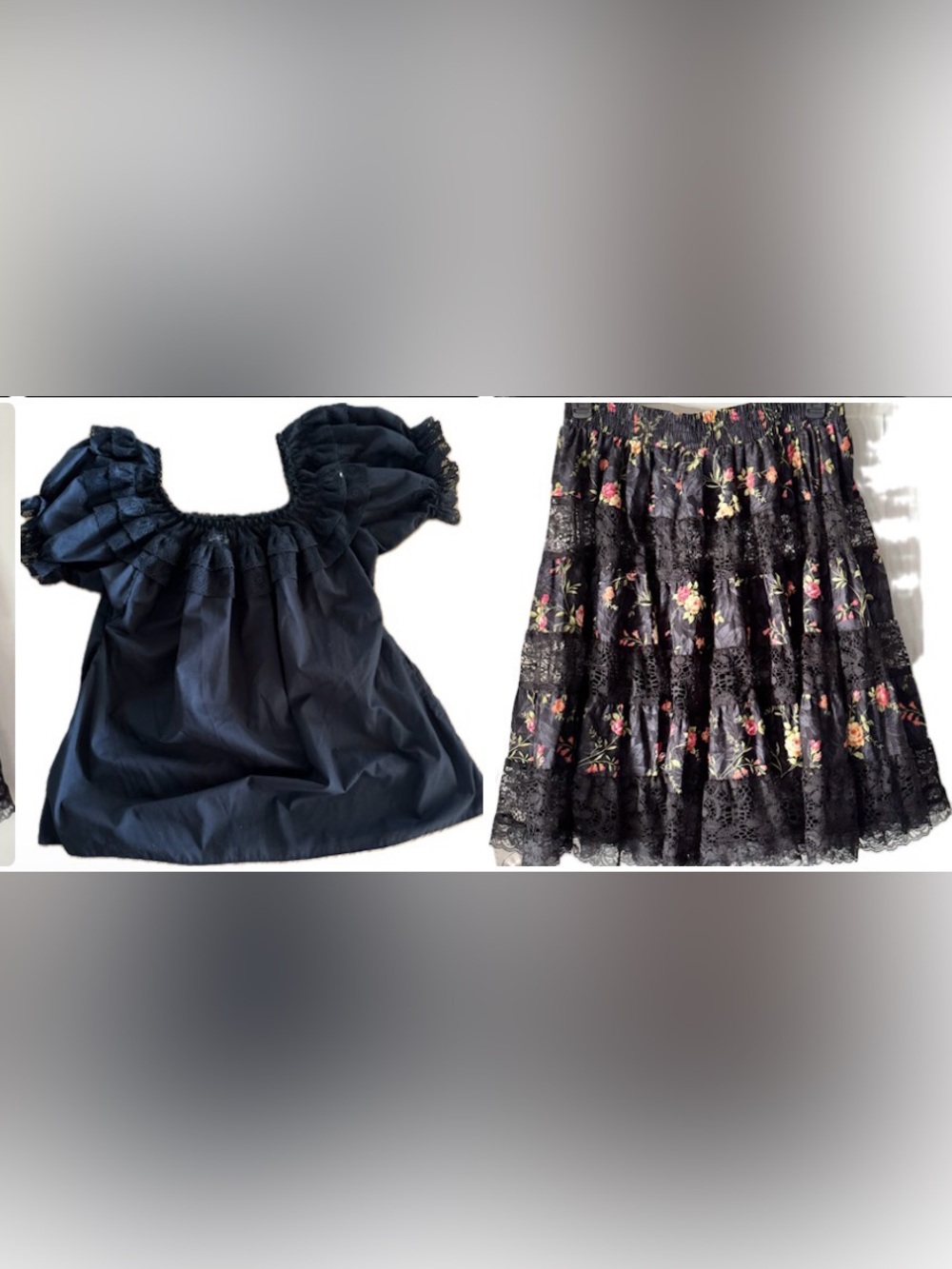 Women’s Blouse and skirt Halloween Dia De La Muertos Cinco De Mayo Size XL